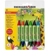 Vaškinės kreidelės EberhardFaber, Colori Duo, 6 spalvų