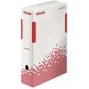 Archyvinė dėžė Esselte Speedbox FSC, 10cm, kartoninė, baltos-raudonos spalvos