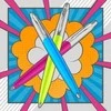 *Automatinis tušinukas Parker Jotter Originals POP ART Trio Lime/SkyBlue/Hot Rožinė Medium Mėlyna, blisteryje