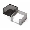 Dėžutė lapeliams Forpus, 9.5x9.5cm, juoda, perforuoto metalo 1005-008
