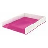 Dokumentų lentynėlė Leitz Wow Dual, A4, plastikinė, baltos/rožinės spalvos