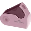 Drožtukas Faber-Castell Sleeve, su konteineriu, vienos skylės, įvairių spalvų