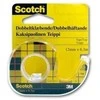 Dvipusė lipni juosta Scotch 665, su dėklu,12mm x 6,3m