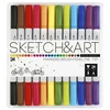 *Dvipusiai flomasteriai Sketch&amp;Art, 24 spalvų