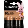 Elementai Duracell AA (LR6/MN1500) 1,5V, šarminiai, 4 vnt