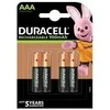 Elementai Duracell įkraunami, AAA (DX2400; HR03) 1,2V, 900 mAh, NiMH, 2 vnt