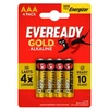 Elementai Energizer Eveready Gold AAA (LR3) 1,5V, šarminiai, 4 vnt