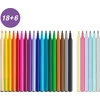 Faber-Castell – flomasteris vienaragis 18+6 + lipdukai (554221)