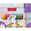 Faber-Castell – flomasteris vienaragis 18+6 + lipdukai (554221)