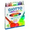 Flomasteriai Fila Giotto Turbo Color, 12 spalvų