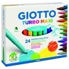 Flomasteriai Fila Giotto Turbo Maxi, 24 spalvos