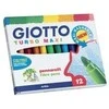 Flomasteriai Fila Giotto Turbo Maxi, vandens pagrindu, 12 spalvų