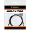 Garso kabelis REAL-EL Audio Pro 3,5 mm (vyriškas) – 3,5 mm (vyriškas), 1 m, juodas