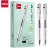 Gelinis rašiklis Deli Lineum Gel 0,5 mm greitai džiūstantis, juodos spalvos