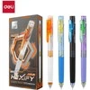 Gelinis rašiklis DELI Hexify ST, 0,5 mm, juodas rašalas