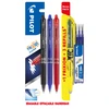 Pilot Pen Gelinis rašiklis Pilot Frixion Clicker 0,7 mm, ištrinamas, 3 vnt./pakuotėje + geltonas teksto žymeklis + šerdelės blisteryje