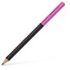 Grafitinis pieštukas Faber-Castell Jumbo Grip 2001 Two Tone, juodos / rožinės spalvos