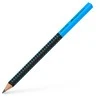 Grafitinis pieštukas Faber-Castell Jumbo Grip 2001 Two Tone, juodos / mėlynos spalvos