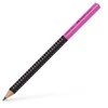 Grafitinis pieštukas Faber-Castell Jumbo Grip 2001 Two Tone, juodos / rožinės spalvos
