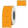 Kainų etiketės 21,5x12, stačiakampės, 1000vnt, oranžinės spalvos