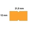 Kainų etiketės 21,5x12, stačiakampės, 1000vnt, oranžinės spalvos