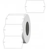 Kainų etiketės 26x16mm, banguotos, 1000vnt, baltos spalvos