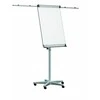 Konferencinis stovas 2×3, Mobilechart TF02, 74x100cm, su ratukais, šoninėmis juostomis, aliuminio rėmu