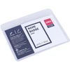 Kortelių laikiklis su raišteliu DELI 95x68mm horizontalus, mėlynos spalvos