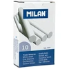 Kreida Milan, apvali, 10vnt, baltos spalvos