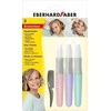 Kreidelės plaukams EberhardFaber Pastell, 3vnt