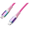 Laidas REAL-EL MFI PD USB Type C - Lightning Rainbow 1m, vaivorykštės spalvos
