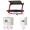 Laikiklis pramoniniam popieriui Tork Performance Wall Stand W1 (652108), pakabinamas, raudonos/juodos spalvos, metalinis