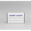 Lentelė informacinė 7.1 Darbo laikas vienpusė, su keičiama informacija, 125x200mm