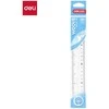 Liniuotė DELI Woove 20 cm, skaidri