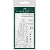 Liniuotė-parabolė Faber-Castell, skaidri