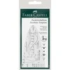 Liniuotė-parabolė Faber-Castell, skaidri