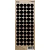 Lipdukai Charlot, apvalūs, Ø12mm, 60vnt pakuotėje, juodos spalvos