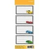 Lipdukai sąsiuviniams Charlot (Automobiliai) 76x35mm