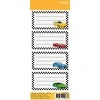 Lipdukai sąsiuviniams Charlot (Automobiliai) 76x35mm
