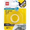 Lipni juosta DELI dvipusė 25,4 mm x 1,5 m skaidri