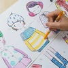*Lipni spalvinimo knygelė rulone StickN, Little Designer - Žiema