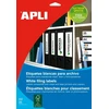 Lipnios etiketės Apli 1233, A4, 190x38mm, 25 lapai, baltos spalvos