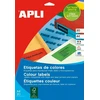 Lipnios etiketės Apli, A4, 105x37mm, 16 etikečių lape, 20 lapų, žalios spalvos