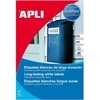 Lipnios etiketės Apli, A4, 210x297mm, atsparios aplinkos poveikiui, poliesterio, 20 lapų, baltos spalvos