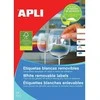Lipnios etiketės Apli, A4, 35.6×16.9mm, 80 etikečių lape, nuimamos, 25 lapai