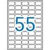 Lipnios etiketės Apli, A4, 36,8x23,8mm, nuimamos, 55 etiketės lape, 100 lapų