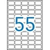 Lipnios etiketės Apli, A4, 36,8x23,8mm, nuimamos, 55 etiketės lape, 100 lapų