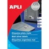 Lipnios etiketės Apli, A4, 45.7x21.2mm, 48 etiketės lape, 20 lapų, sidabrinės spalvos