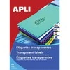 *Lipnios etiketės Apli, A4, 48.5x25.4mm, 44 etiketės lape, matinės, 20 lapų, skaidrios