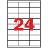 *Lipnios etiketės Apli, A4, 70x33,8mm, 24 etiketės lape, 100 lapų, baltos spalvos